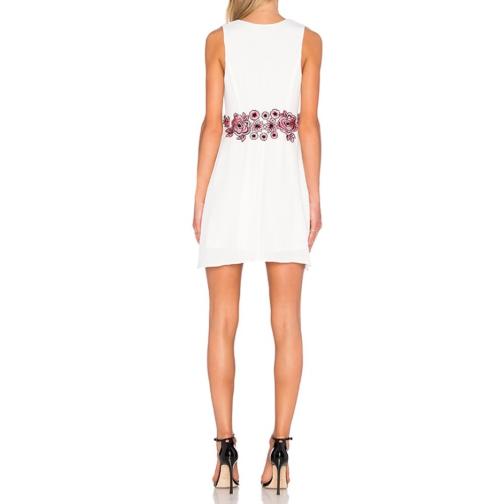 NBD Like you Dress in White and Pink Floral